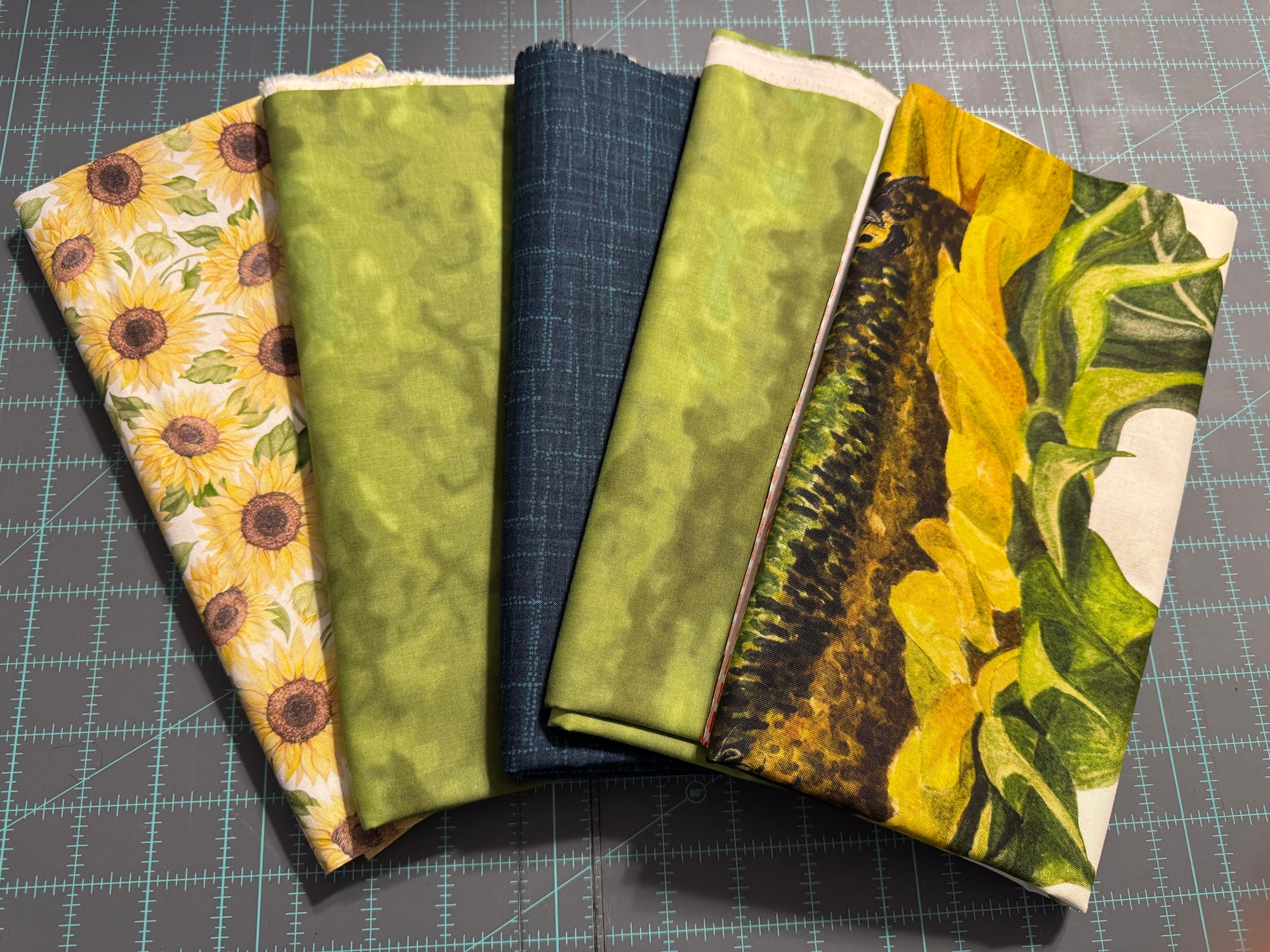 Sunflower Serenity Panel Quilt Kit | Material Girlfriends 3YD Andapanel Pattern
