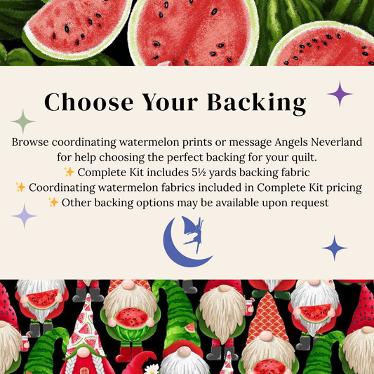 Fresh Squeezed Watermelon Quilt Kit – 72” x 72” Confident Beginner Quilt