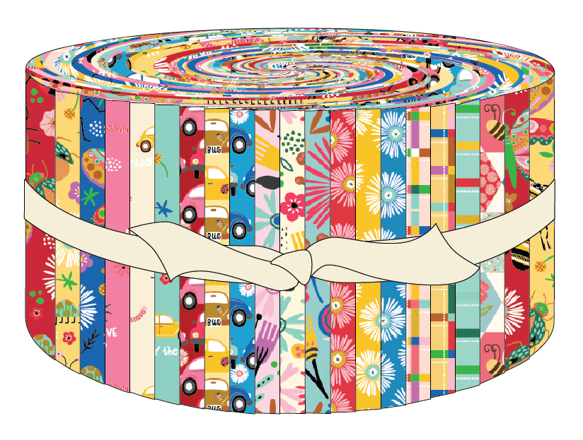 Hey Love Bug – 2.5" Strips (Jelly Roll Style)