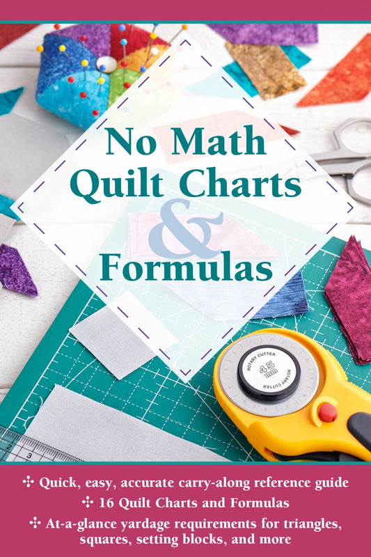 Updated No Math Quilt Charts & Formulas - Quilting Reference Book