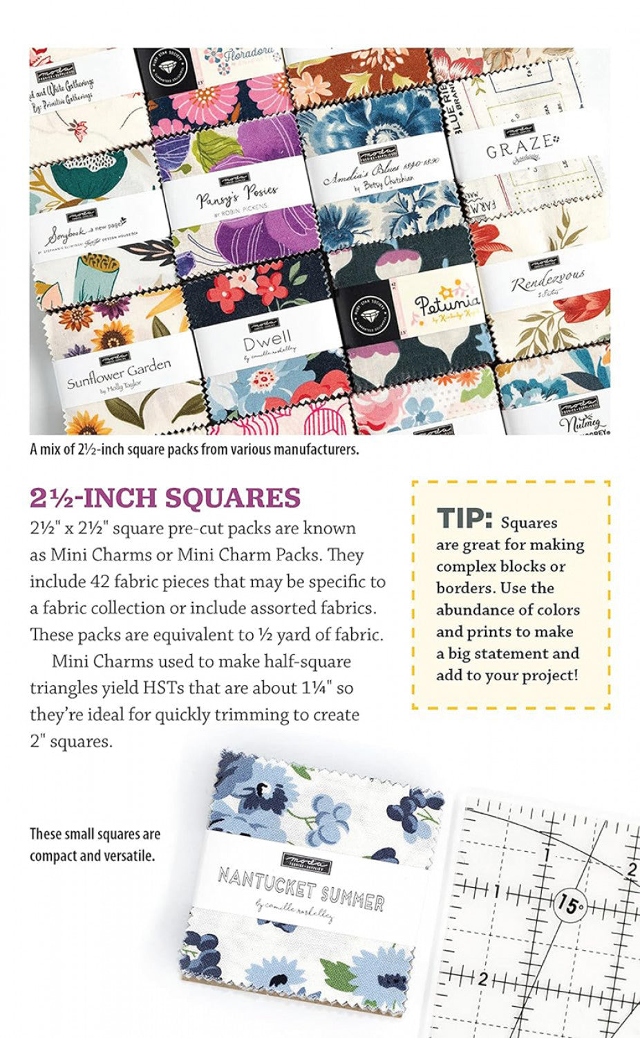 Pocket Guide to Fabric Pre-Cuts # L0291P - Compact Pocket Guide