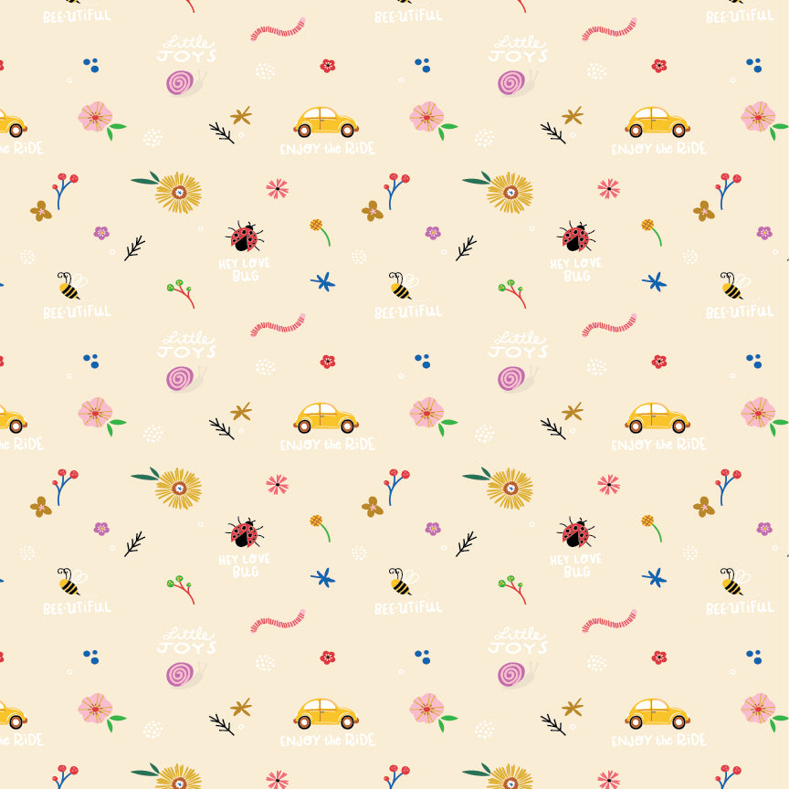 Hey Love Bug – 5" Squares (Charm Pack)