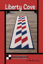 Digital RoseCard Liberty Cove Table Runner Pattern PDF Download