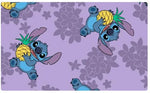 Lilo & Stitch Lavender Purple Pineapple Fleece HTF Rare Fleece Fabric by the Yard