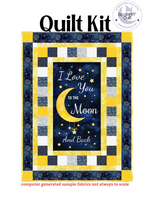 Love you to The Moon and Back with Celestial Fabrics Beginner Quilt Kit w/ Picture This Pattern