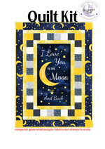 Love you to The Moon and Back with Celestial Fabrics Beginner Quilt Kit w/ Picture This Pattern