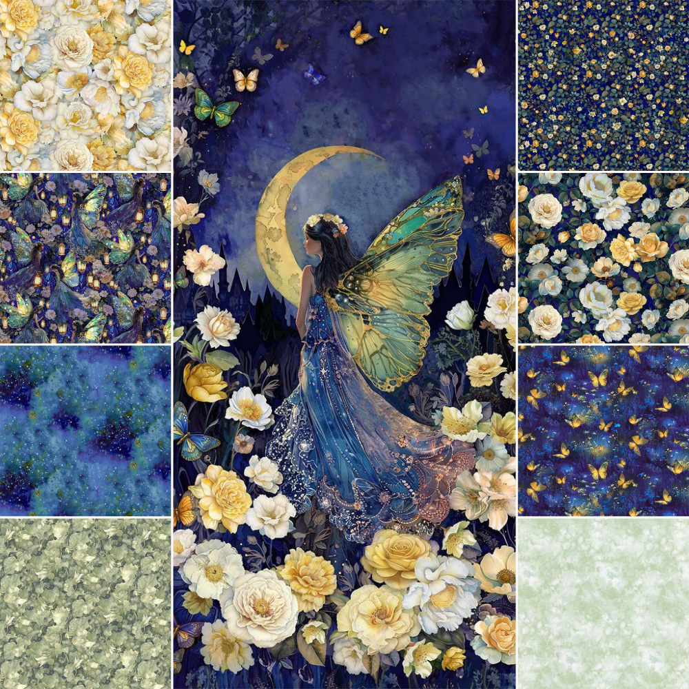 Lumiere Fairy Fabric Panel 24" by Timeless Treasures