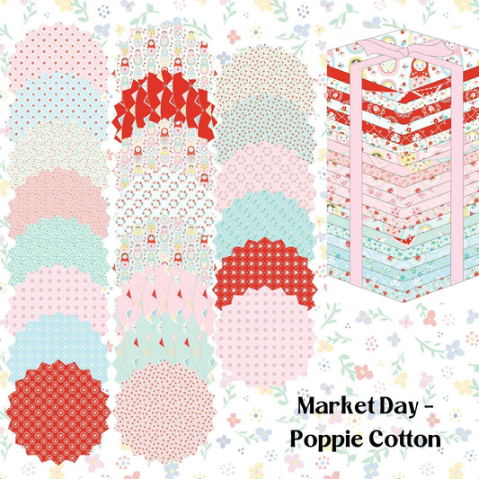 Poppie Cotton Market Day Fat Quarter Bundle - 21 pcs