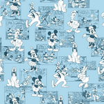 Mickey and Minnie Mouse Cotton Quilt Fabric Yardage & Disney Panel Only