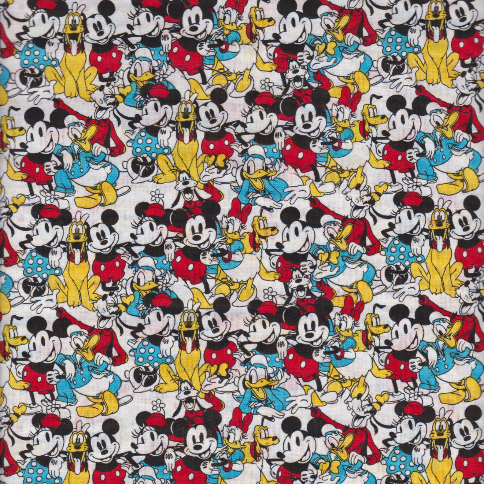 Mickey and Minnie Mouse Cotton Quilt Fabric Yardage & Disney Panel Only