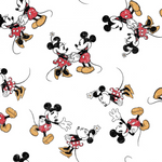 Mickey and Minnie Mouse Cotton Quilt Fabric Yardage & Disney Panel Only