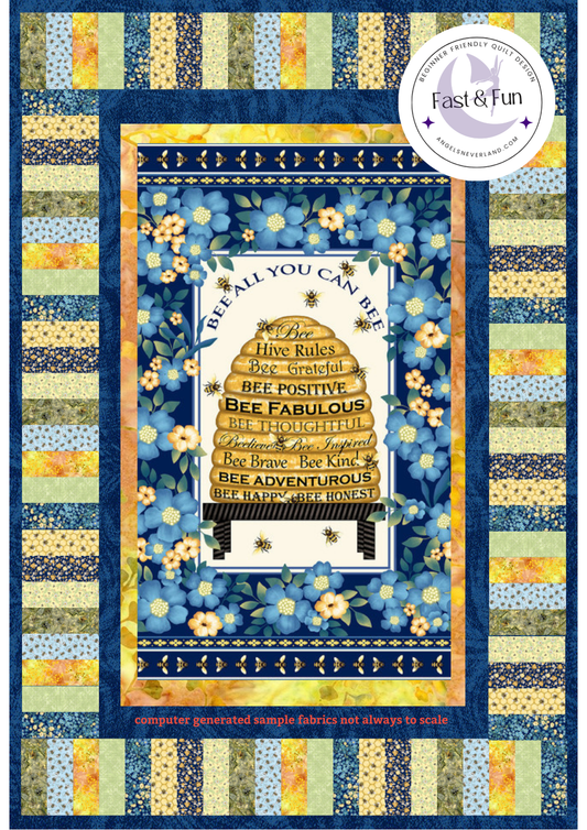 Bee All you Can Bee - ON KEY Beginner Quilt Kit