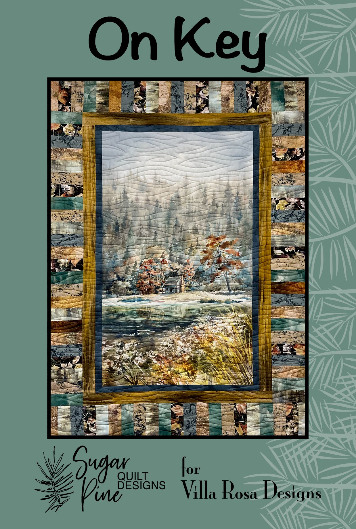 Digital RoseCard On Key Panel Quilt Pattern PDF Download