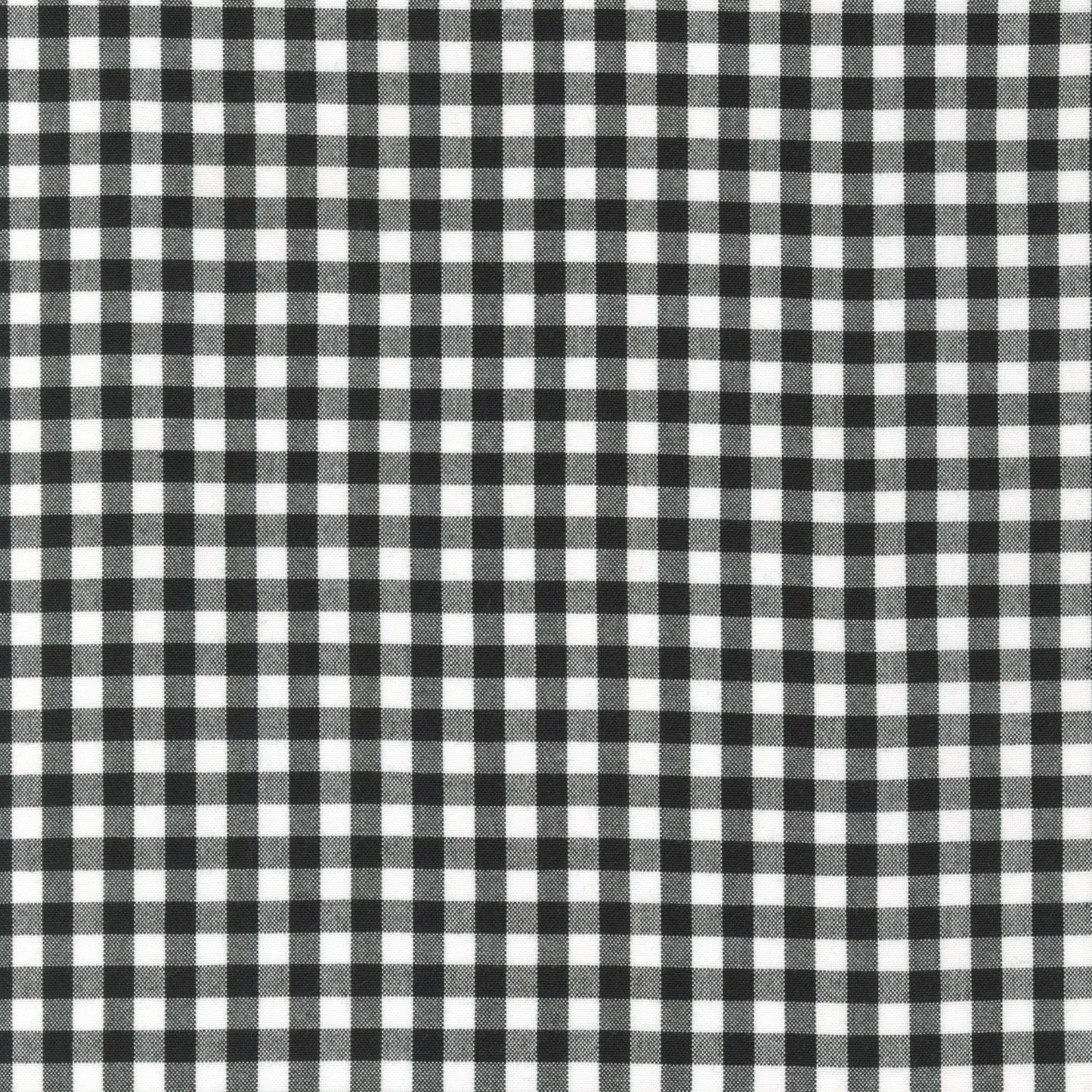 Robert Kaufman Carolina Gingham 1/4" Black Cotton Fabric by the Yard