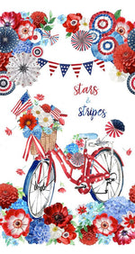 Stars & Stripes Quilt Kit – 3 Yards & Panel Beginner Quilt (46” x 66”) | Material Girlfriends Pattern