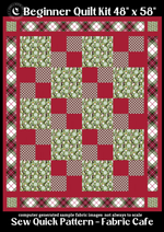 Beginner Quilt Kit from Fabric Café with Penguin Fabric & FREE video tutorial