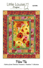 Easy DIY Beginner Coastal Sanctuary Panel Quilt Kit with fabric from Dana Michelle Along The Shores Batik w/ Picture This Pattern