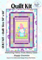 Happy Easter Gnomies Easy DIY Beginner QUILT KIT with Picture This Pattern