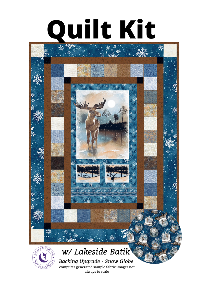 Cold Winter Morning Picture This Quilt Kit with Tonga Moonlit Batiks Precuts