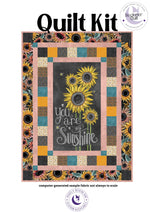 Flower Market Floral Rustic DIY Sunflower Panel Quilt - The Framed Collection