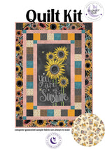 Flower Market Floral Rustic DIY Sunflower Panel Quilt - The Framed Collection
