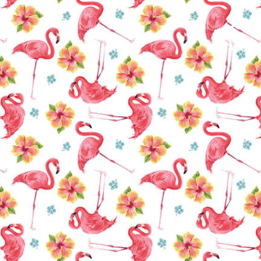 Pink Paradise Flamingo - ON KEY Tropical Floral Beginner Quilt Kit