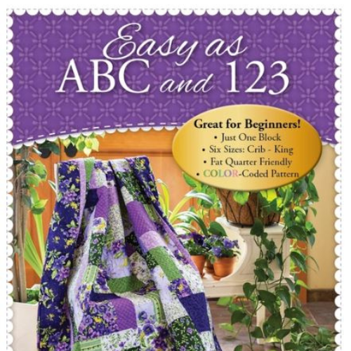 Easy as ABC and 123 Quilt - Poppy Dreams & Poppy Hill Beginner Quilt Kit