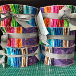 Inspired Minecraft Fabric precut stripes, 2.5” strips, ombre pre-cut fabric, Tonal Squares by QT Fabric