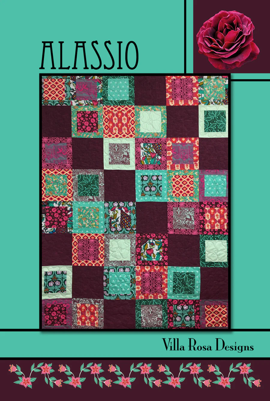 Digital RoseCard Alassio Quilt Pattern