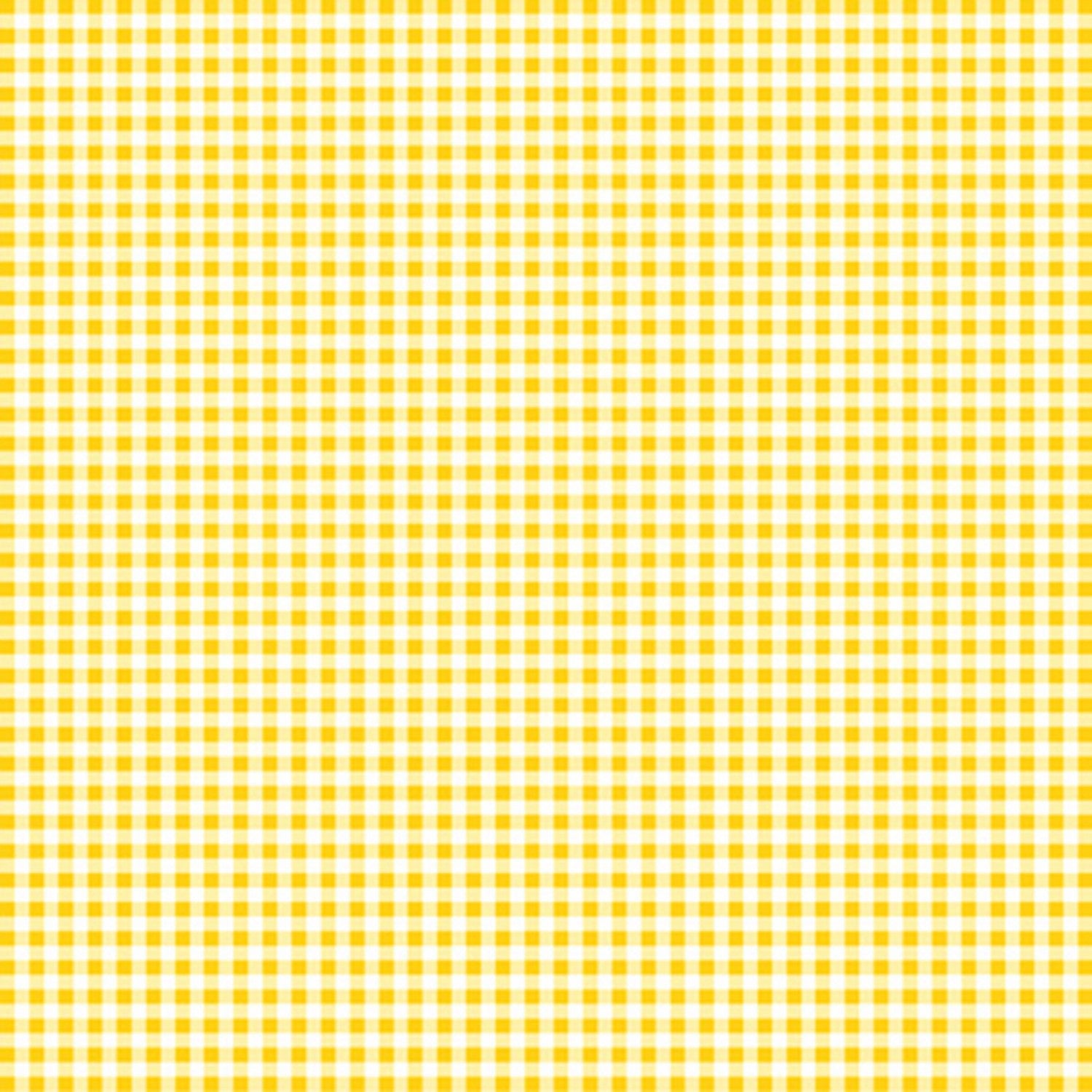 Yellow Gingham Cotton Fabric - Susybee Basics Sweet Bee Collection - SB20268-310