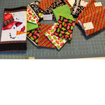 Flannel Snow Birds Remnants & Block PANEL remnant bundle - Henry Glass Snow Bird Collection