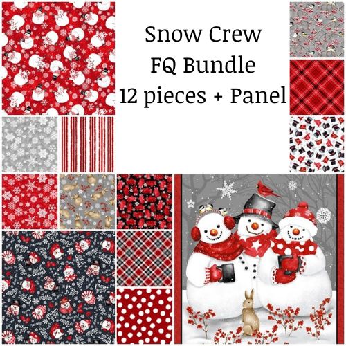 Snow Crew Fat Quarter Bundle with Panel - Barb Tourtillotte