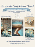 Sn'Gnomies Frosty Friends Flannel Quilt Bundle – Exclusive Angels Neverland Bundle