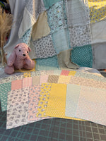 Benartex Snuggle in the Jungle Flannel 10" Precut Squares (42 Pieces)