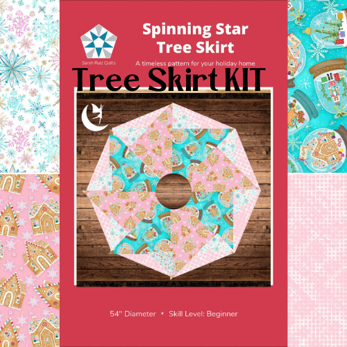 Gingerbread Dreams Spinning Star Tree Skirt Kit