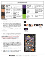 Spookyville Chills & Thrills Glow in the Dark Halloween Cotton Fabric QUILT KIT
