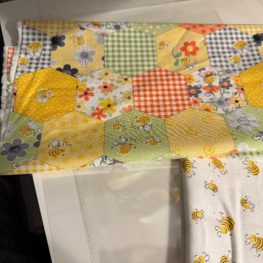 Sweet Bees Fabric Bundle with Home Is Where My Honey is Panel 9 pcs + Quilt Panel (FQs available)