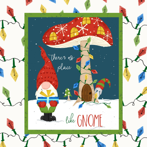 There's No Place Like Gnome Exclusive FQs Fabric Bundle with Gnome Panel