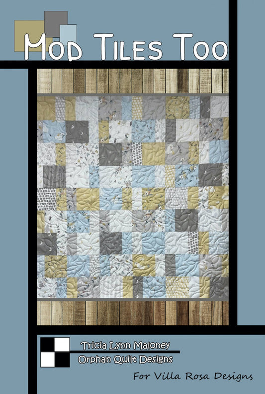 Mod Tiles Too Quilt Pattern Only - Fast Charm Pack Quilt Pattern for the Busy Beginner