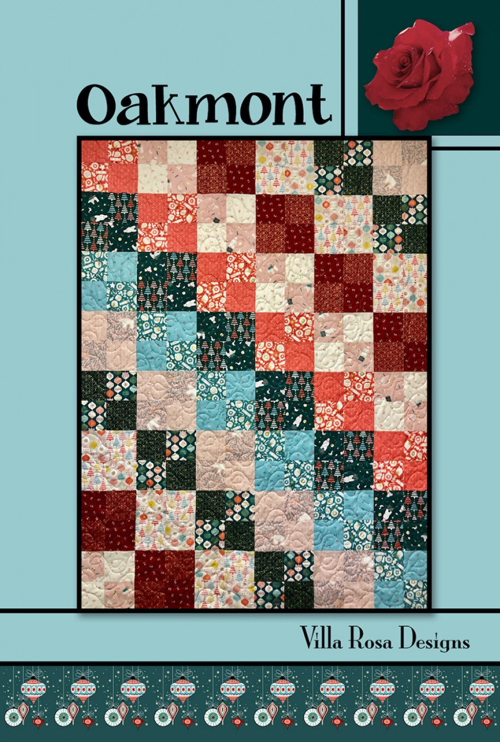 Oakmont Quilt Pattern Only - Quilt Pattern for Fast Beginner FQ Quilt