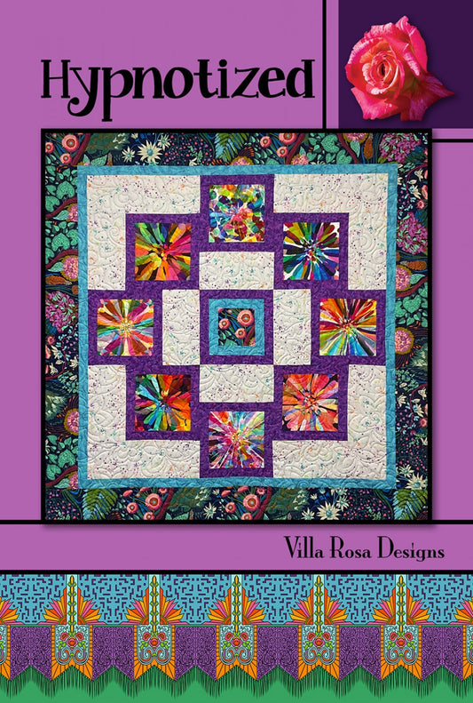 Digital RoseCard Hypnotized Quilt Pattern FREE online tutorial available