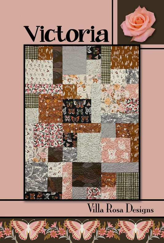 Victoria Quilt Pattern Only - Fast Quilt Pattern for the Busy Beginner