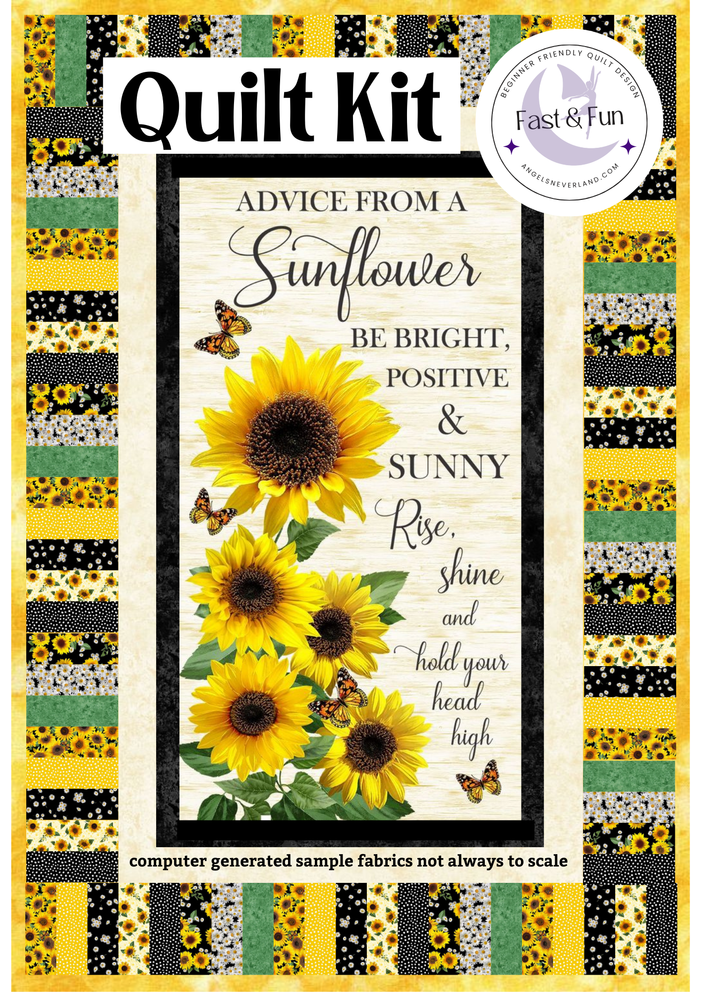 Advice From a Sunflower - ON KEY Beginner Quilt Kit