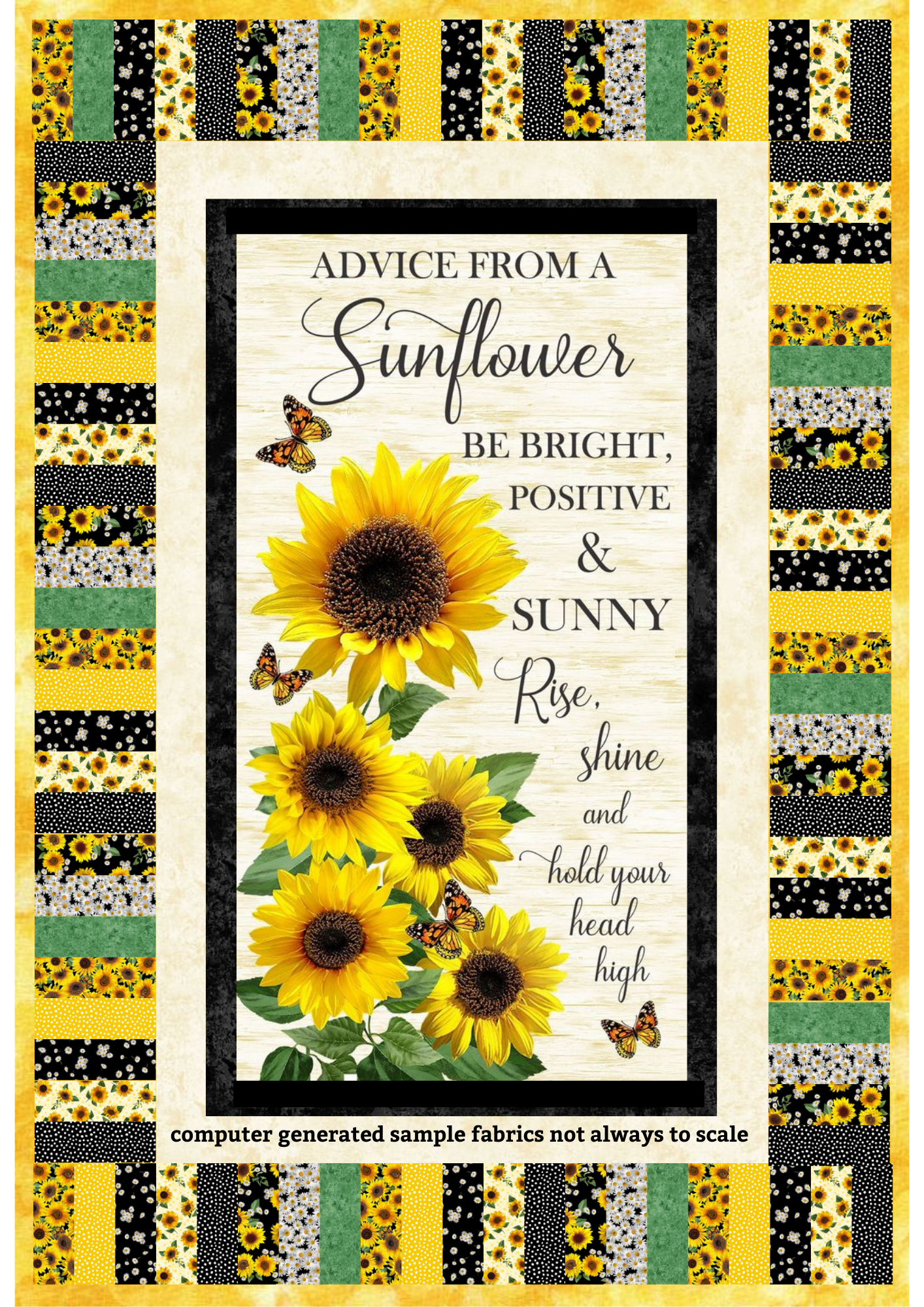 Advice From a Sunflower - ON KEY Beginner Quilt Kit