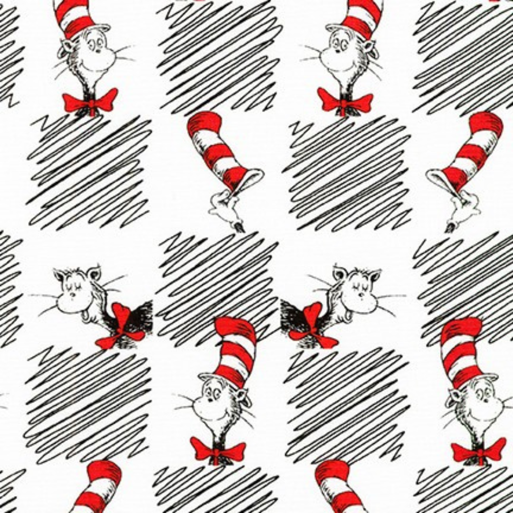 Angels Neverland Quilt Kit Cat in the Hat Fun Quilt Kit with Thing One and Thing Two approximately 50" x 56" finished size