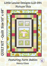 Angelsneverland Quilt Kit Farm Babies Panel Quilt Kit using Picture This Pattern