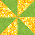 Angelsneverland Quilt Kit Pinwheel Plus One by Fabric Café Quilt Kit with Sunflower Fabric