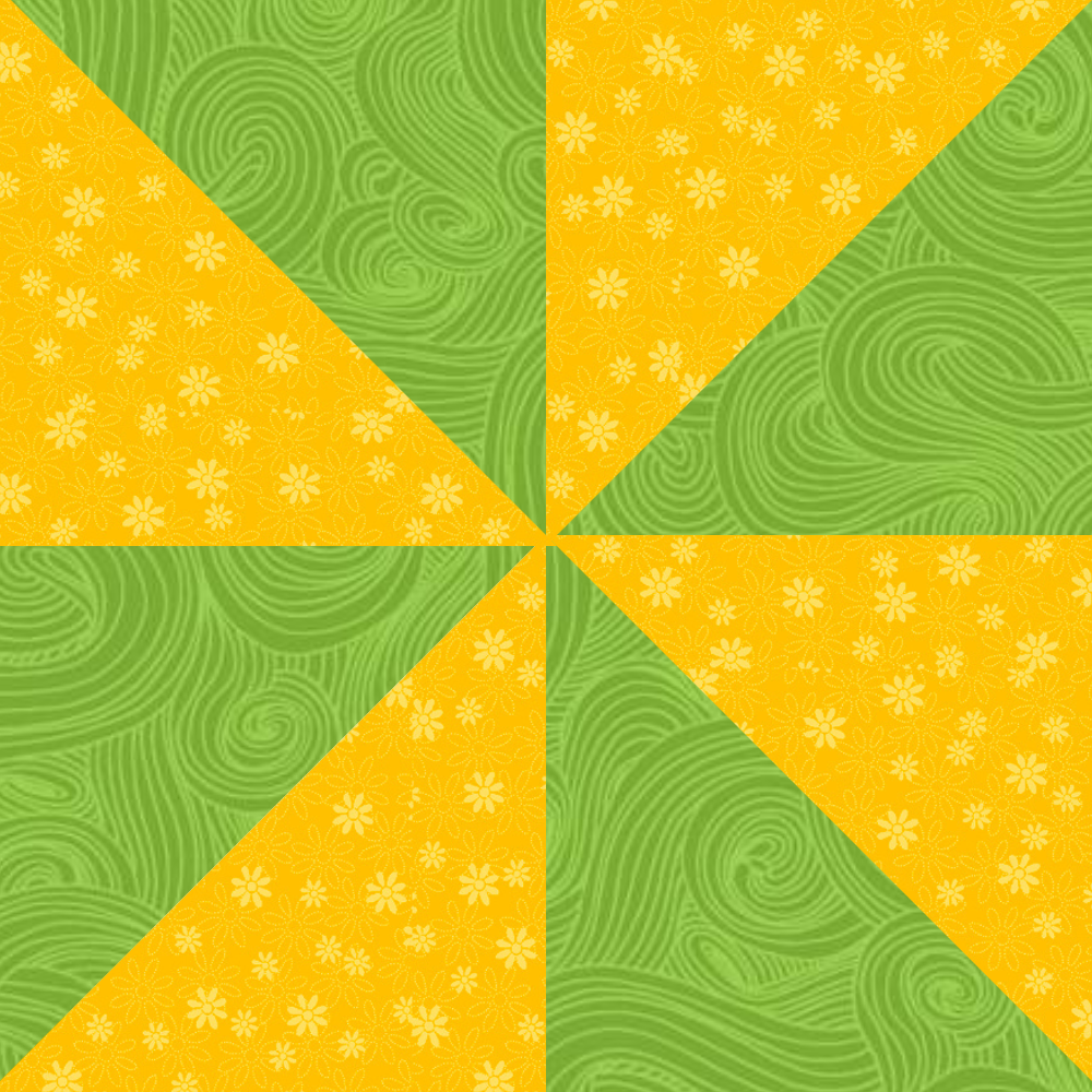 Pinwheel Plus One by Fabric Café Quilt Kit with Sunflower Fabric