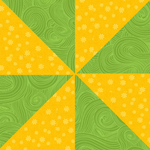 Angelsneverland Quilt Kit Pinwheel Plus One by Fabric Café Quilt Kit with Sunflower Fabric
