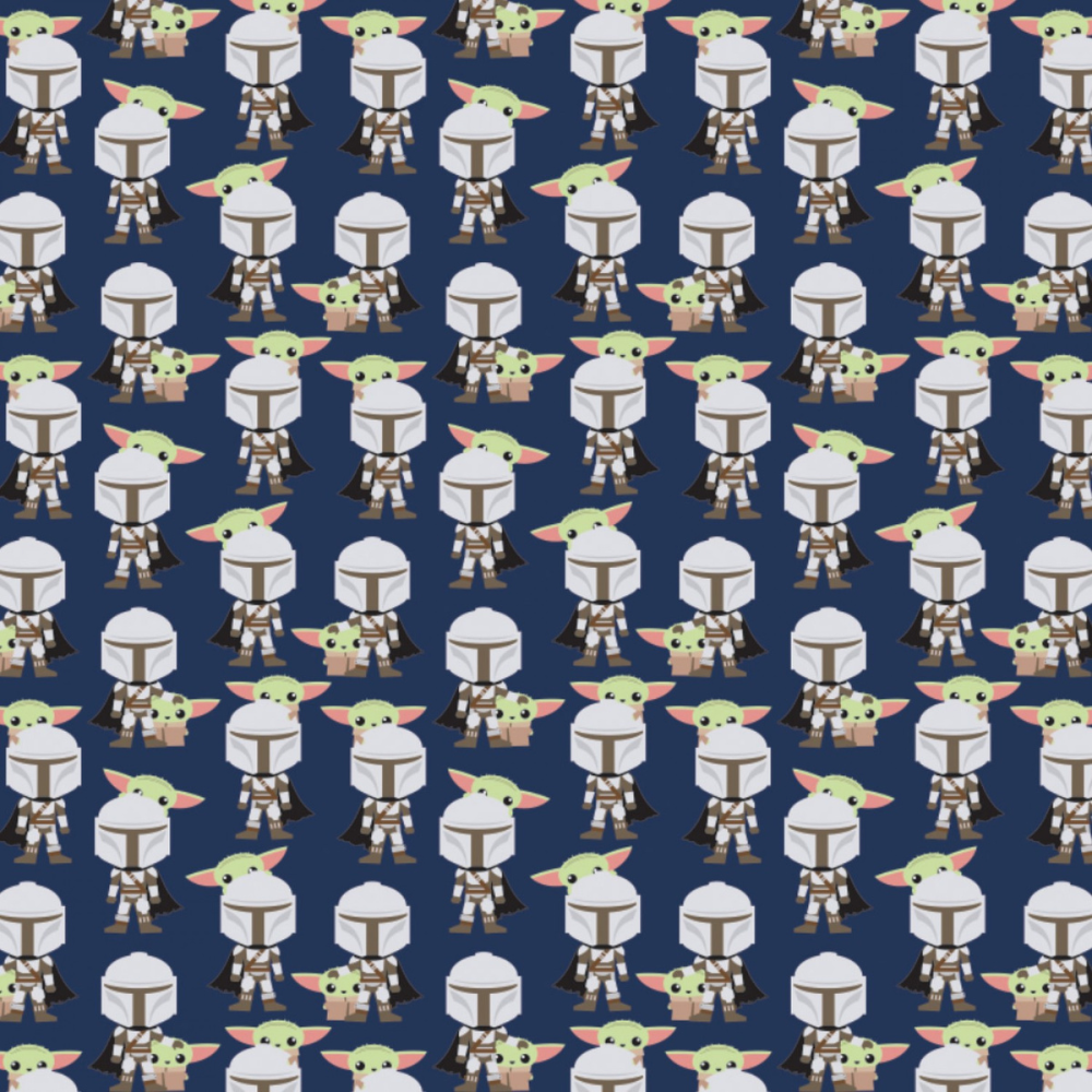 Star Wars Fabric BUNDLE Just Roll With It Panel, BB8, R2D2, and DO Star Wars Droids (FQs, 1/2yd, 1 yd)